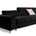 Corner sofa with sleeping function Lurighet L-shaped with container (Fabric: Velvetmat 10, Side: Right)