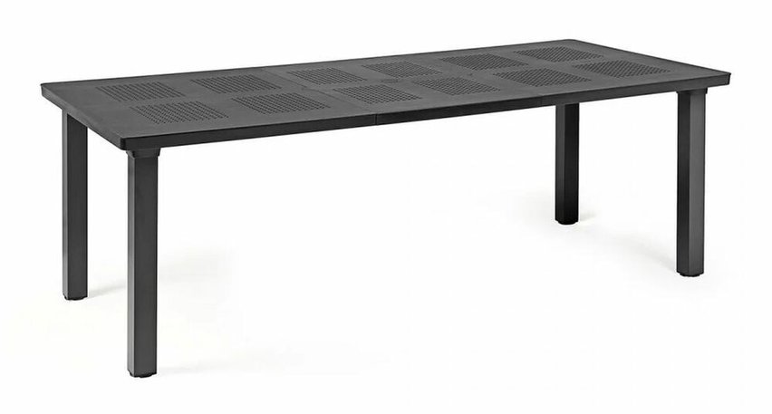 Levante Nardi extendable garden table 160-220x100 cm made of certified anthracite material