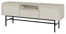 Evo two-door TV cabinet with drawer and frame 154 cm Sand beige