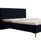 Upholstered bed 180x200 cm Tiksi navy blue velvet