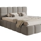 Upholstered bed 160x200 cm Cloudy with storage gray Legend 04