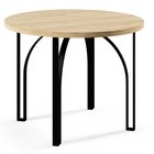Ortsano round table extendable 100 cm Craft Oak Gold