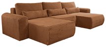 Corner sofa with sleeping function Leo U-shaped Tilia 56 universal