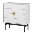 Commode Stoon 4 tiroirs 85 cm Blanc