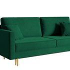 Valico three-seater sofa with gold legs