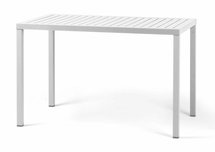 Cube Nardi garden table 120x70 cm made of certified white material