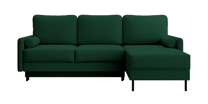 Tomonde L-shaped corner sofa with sleeping function with universal container