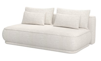 Leanno three-seater sofa with Moly 02 container, hydrophobic chenille