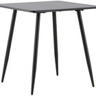 Sidese dining table 75 x 75 cm on steel legs black