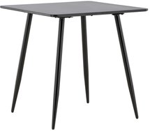 Sidese dining table 75 x 75 cm on steel legs black