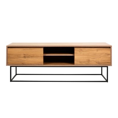 TV cabinet Gienah black/walnut 140 cm