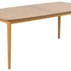 Elisma extendable dining table, lacquered oak veneer, 180-219 cm