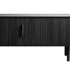 TV cabinet Nezka lamellas black oak