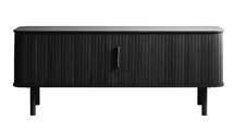 TV cabinet Nezka lamellas black oak