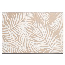 Wondle table mat with palms, white