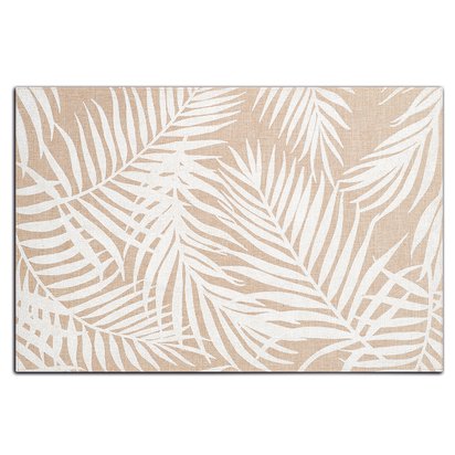 Wondle table mat with palms, white
