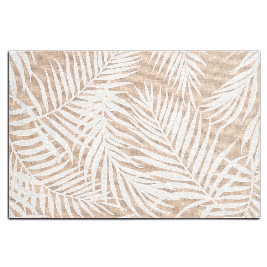 Wondle table mat with palms, white