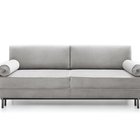 Kadaver three-seater sofa bed with storage (Fabric: Riviera 91, Legs: Black)