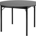 Savona dining table round top 120 cm black