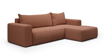 Corner sofa with sleeping function Lummi L-shaped Aragon 56 right-hand side