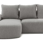 Modular corner sofa Castellina L-shaped 255 cm smaller Abriamo 7 left-hand side