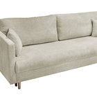 Mahasar three-seater sofa with storage, beige corduroy