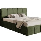 Upholstered bed 140x200 cm Cloudy with container olive Toronto 13