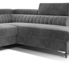 Corner sofa with sleeping function Negreiros (Fabric: Paros 06, Side: Right)