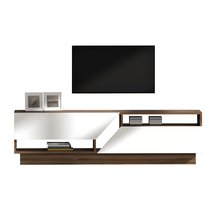 Kezzo TV cabinet 160 cm walnut/white