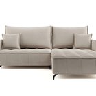 Corner sofa with sleeping function Arandes L-shaped with container Salvador 01 hydrophobic velvet right-hand side