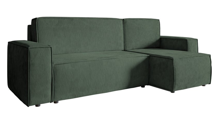 Copertino L-shaped corner sofa with sleeping function with Element 24 universal container