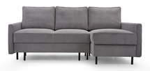 Corner sofa with sleeping function Rosilli L-shaped with container right side Lincoln 90