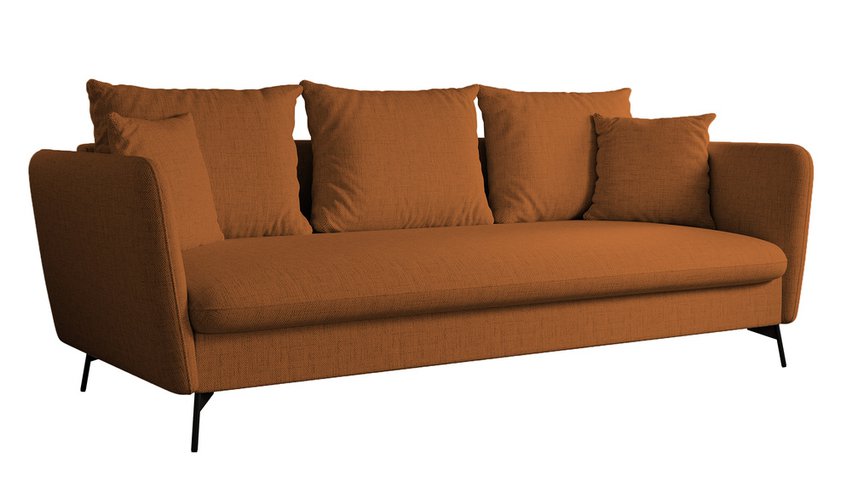 Castilio three-seater sofa with Moly 54 container, hydrophobic chenille