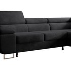 Stevil L-shaped corner sofa with sleeping function with Poso 135 container, right-hand corduroy