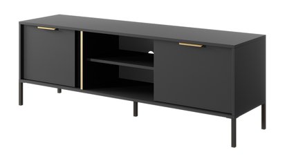 Molars TV cabinet, two-door, 153 cm, Anthracite