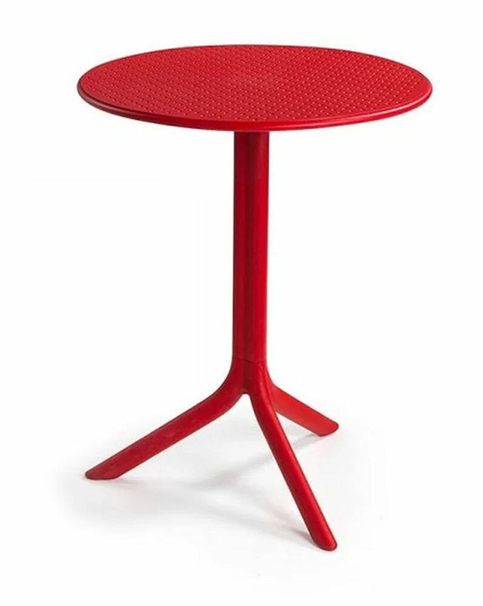 Step Nardi round garden table, 60 cm, made of certified red material