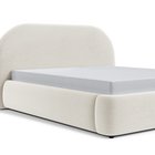 Upholstered bed 180x200 cm Ovo with Castel 03 storage, metal frame, gas lift, easy-to-clean velvet