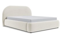 Upholstered bed 180x200 cm Ovo with Castel 03 storage, metal frame, gas lift, easy-to-clean velvet