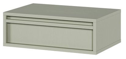 Evo bedside table with a hanging drawer, 50 cm, Sage