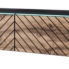TV cabinet Kane 180 cm black graphite/wotan oak herringbone
