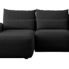 Carnos L-shaped corner sofa with sleeping function with additional lumbar pillows Melody 15 left-hand chenille