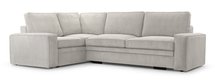 Figline L-shaped corner sofa bed with storage Lincoln 83 corduroy left-hand side