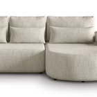 L-shaped right-hand corner sofa Honua with sleeping function Modesto 492 braid