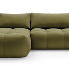 Ombo L-shaped corner sofa with sleeping function with container Salvador 08, hydrophobic velvet, left-hand side