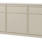 Evo three-door chest of drawers with drawers 154 cm cashmere on plinth