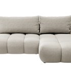Canapé d'angle en L Ombo Storm 85 avec fonction couchage avec bac en tissu tressé facile à nettoyer, côté droit