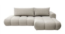 Ombo Storm 85 L-shaped corner sofa with sleeping function with a container in easy-to-clean braided fabric, right-hand side