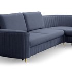 Corner sofa with sleeping function Pantano L-shaped with container (Fabric: Castel 79, Side: Left)