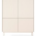 Liwelo four-door tall chest of drawers, grey-beige