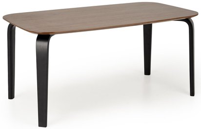 Novises Dining Table 160 x 90 cm Walnut / Black